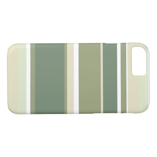 Olijfgroene strepen Case-Mate iPhone case (Achterkant (Horizontaal))