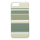 Olijfgroene strepen Case-Mate iPhone case (Achterkant)