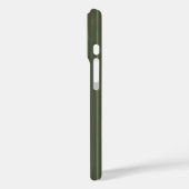 Olijfgroene strepen Case-Mate iPhone case (Achterkant / Links)