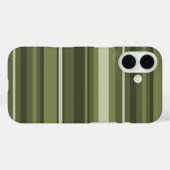 Olijfgroene strepen Case-Mate iPhone case (Achterkant (horizontaal))