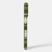 Olijfgroene strepen Case-Mate iPhone case (Achterkant / Rechts)