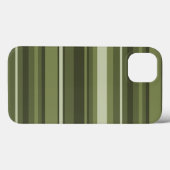 Olijfgroene strepen Case-Mate iPhone hoesje (Achterkant (horizontaal))