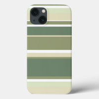 Olijfgroene strepen Case-Mate iPhone hoesje