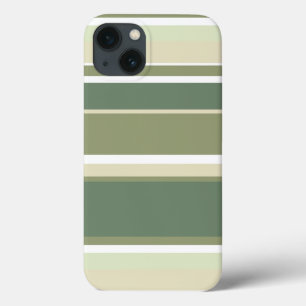 Olijfgroene strepen Case-Mate iPhone hoesje