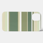 Olijfgroene strepen Case-Mate iPhone hoesje (Achterkant (horizontaal))