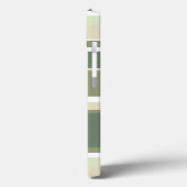 Olijfgroene strepen Case-Mate iPhone hoesje (Achterkant / Links)