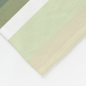 Olijfgroene strepen fleece deken (Hoek)