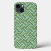 Olijfgroene strepen Hoesje-Mate iPhone-draagtas Case-Mate iPhone Case (Achterkant)