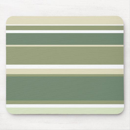 Olijfgroene strepen muismat (Voorkant)