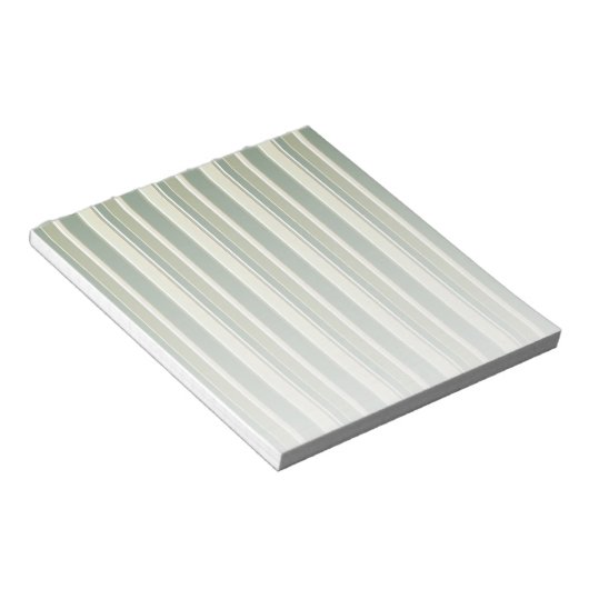 Olijfgroene strepen notitieblok (Schuin)