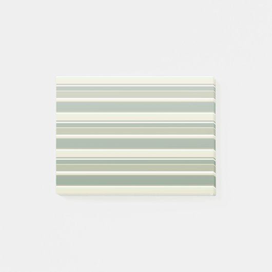 Olijfgroene strepen post-it® notes (Voorkant)