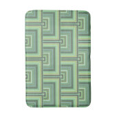 Olijfgroene strepen, vierkant geschaald badmat (Voorkant Verticaal)