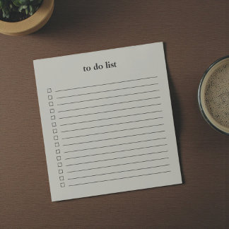 Olijfgroene Takenlijst Minimalistisch Leraar Eenvo Notitieblok