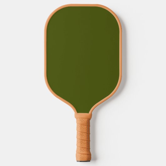 Olijfgroene vaste kleur pickleball paddle (Voorkant)