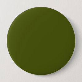 Olijfgroene vaste kleur ronde button 4,0 cm
