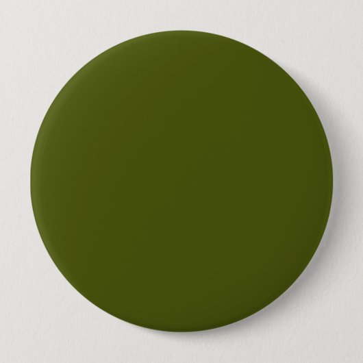 Olijfgroene vaste kleur ronde button 4,0 cm (Voorkant)