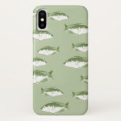 Olijfgroene vis Case-Mate iPhone case (Achterkant)