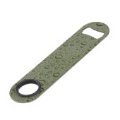 Olijfgroene waterdruppels speed flessenopener (Voorkant Gekanteld)