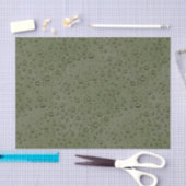 Olijfgroene waterdruppels tissuepapier (Craft)
