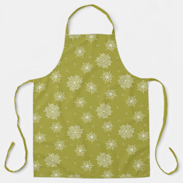Olijfgroene Whimsical Celestial Bloemstuk Grote Schort