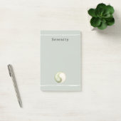 Olijfgroene Yin Yang-meditatie Persoonlijk Post-it® Notes (Kantoor)