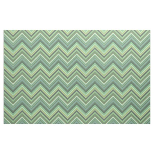 Olijfgroene zigzag-lijnen stof (Fat Quarter)