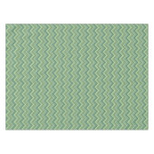Olijfgroene zigzag-lijnen tafelkleed (Voorkant (Horizontaal))