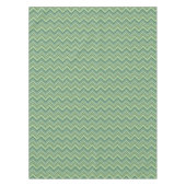 Olijfgroene zigzag-lijnen tafelkleed (Voorkant)