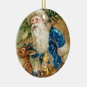 Olijfkerstman met een Rudolph Ceramic O Keramisch Ornament (Rechts)