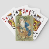 Olijfkerstman met een Rudolph Pokerkaarten (Achterkant)