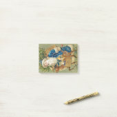  Olijfkerstman met een Rudolph Post-it® Notes (Op bureau)