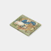  Olijfkerstman met een Rudolph Post-it® Notes (Schuin)