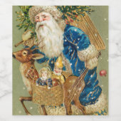  Olijfkerstman met een Rudolph Wijn Etiket (Enkel label)