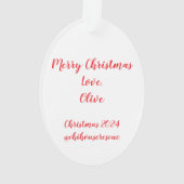 Olijfkerstversiering 2024 ornament (achterkant)