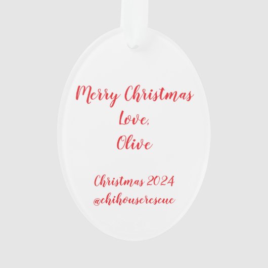 Olijfkerstversiering 2024 ornament (achterkant)