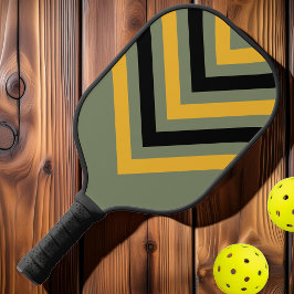 Olijfkleurige Nachtlamp Vintage Chevron Pickleball Paddle