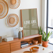 Olijfliefde zoals Jezus Christelijk Poster