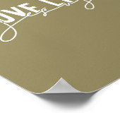 Olijfliefde zoals Jezus Christelijk Poster (Hoek)