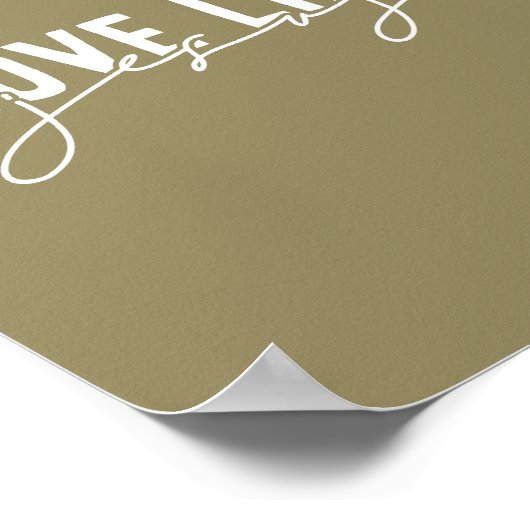 Olijfliefde zoals Jezus Christelijk Poster (Hoek)