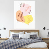 Olijfolie Abstract, geometrische vormen, minimaal Canvas Afdruk (Insitu (Slaapkamer))