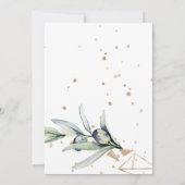 Olijfolie-Baby shower-uitnodiging. (Achterkant)