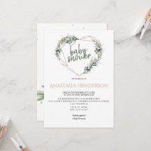 Olijfolie-Baby shower-uitnodiging.