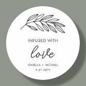 Olijfolie Bruiloft Favor Labels