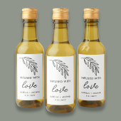 Olijfolie Bruiloft Favor Labels Wijn Etiket