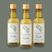 Olijfolie Bruiloft Favor Labels Wijn Etiket