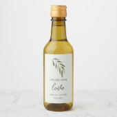 Olijfolie Bruiloft Favor Labels Wijn Etiket (Voorkant)