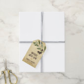 Olijfolie doordrenkt met liefde rustieke bruiloft  cadeaulabel (Met Touw)