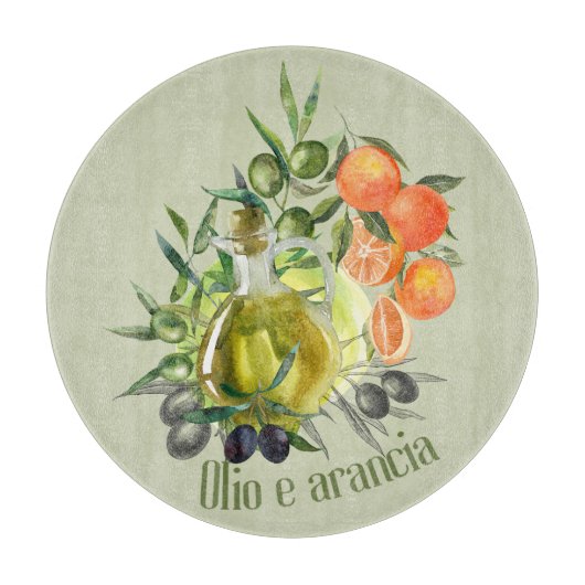 Olijfolie en Sinaasappel: Snijplank (Voorkant)