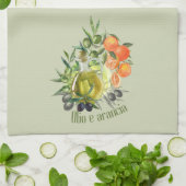 Olijfolie en Sinaasappel: Theedoek (Gevouwen)