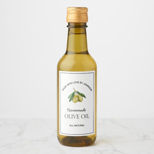 Olijfolie Etiket (Voorkant)